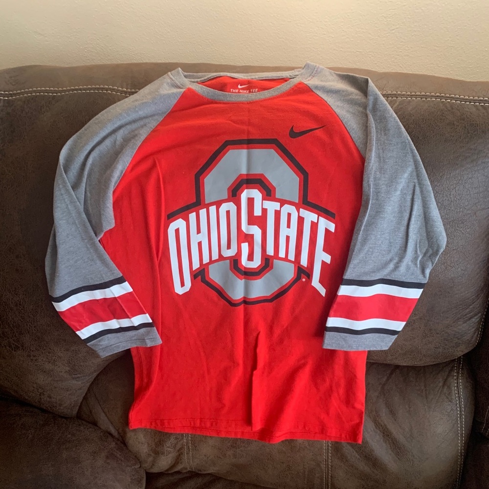 OHIO STATE 3/4 sleeve tee NIKE
